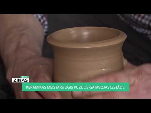 Keramikas meistars Uģis Puzulis gatavojas izstādei