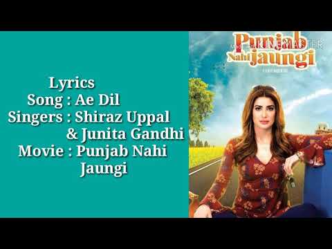 Aye dil bata re lyrics / Shiraz Uppal & Junita Gandhi #shirazuppal #junitagandhi #ayedilbatare
