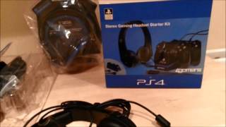 PS4 official licensed headset headphones 4gamers unboxing Playstation 4