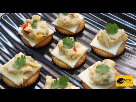 Cheese Monaco bites recipe || Party starters || Monaco biscuit recipe