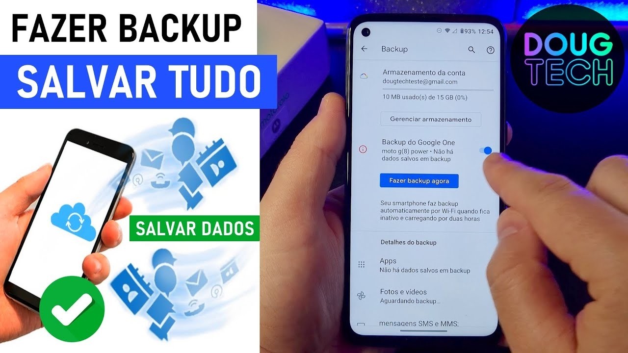 Como Ativar o BACKUP e SALVAR TUDO no Motorola