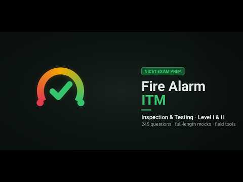 Fire Alarm ITM Prep: NICET video thumbnail