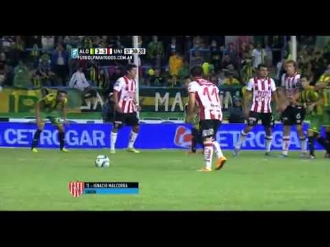 Gol de Malcorra. Aldosivi 3 - Unión 3. Fecha 6. Primera División 2015. FPT.