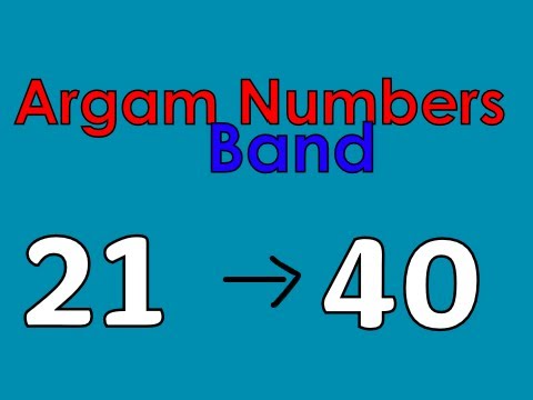 Argam Numbers Band 21 to 40