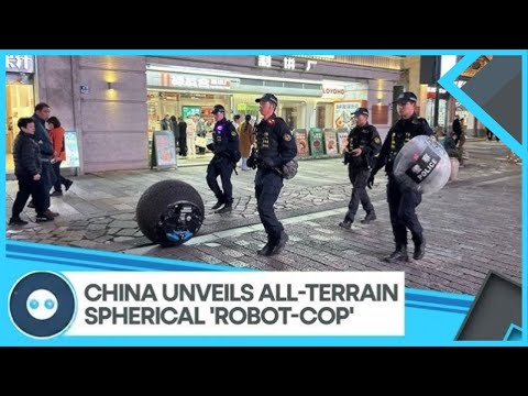 "RT-G: China's Futuristic Spherical Police Robot Revolutionizing Law Enforcement 🤖🚓"