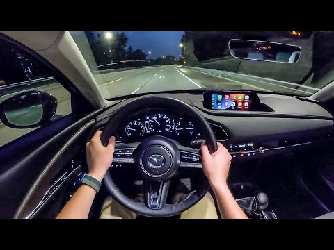 2022 Mazda CX-30 Turbo Premium Plus - POV Night Drive (Binaural Audio)