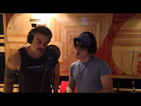 Jimmy Cruz recording vocals (Darte un beso - salsa)