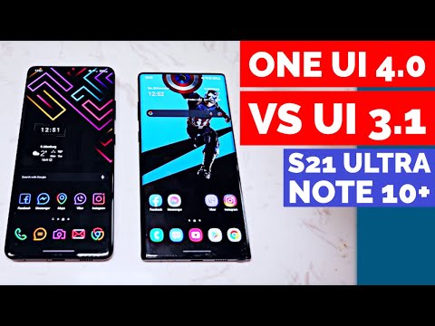 One UI 4.0 VS One UI 3.1 - Which is better Android ? (S21 Ultra and Note 10+)