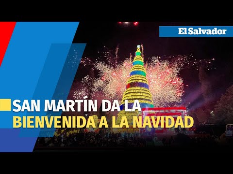 San Martín inaugura la temporada navideña con un árbol de medio millón de luces