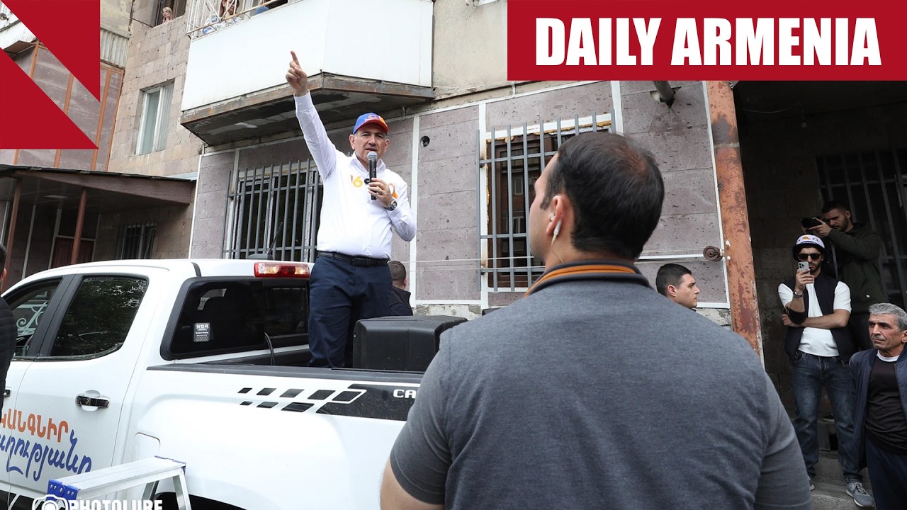 Schools in Armenia allegedly mobilized for ruling party campaign rally