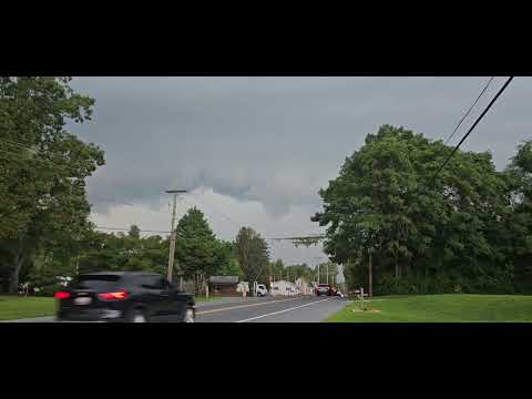 Rotating Severe Thunderstorm With Shelf Cloud In Greensboro, Maryland - July 29th, 2023