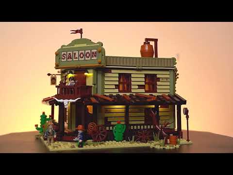 Vidéo Lumibricks The Old West F9021 : Saloon du Far West