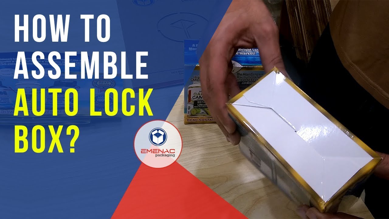How to Assemble Auto Lock Box? Emenac Packaging