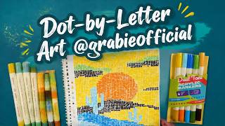 My New Favorite Way to De-stress: Dot-by-Letter Art @grabieofficial