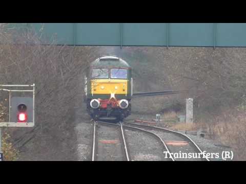Freightliner Class 47 No. 47830 on 'Route Learning' duties in Nov & Dec 2016 - HD