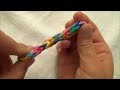 Браслет из резинок. Часть 1. Простой стиль "рыбий хвост". Rainbow loom made simple ...