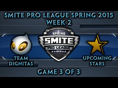Smite Pro League: EU Week 2 - Team Dignitas vs. Upcoming Stars (Game 3 of 3)
