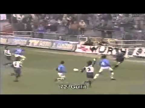 Serie A 1994-1995, day 28 Sampdoria - Fiorentina 2-2 (2 Gullit, Batistuta, Baiano)