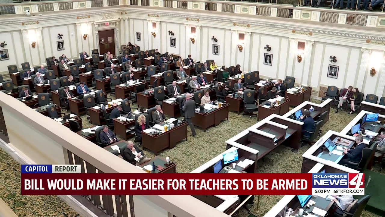 Oklahoma lawmakers advance bill making it easier for teachers to carry guns