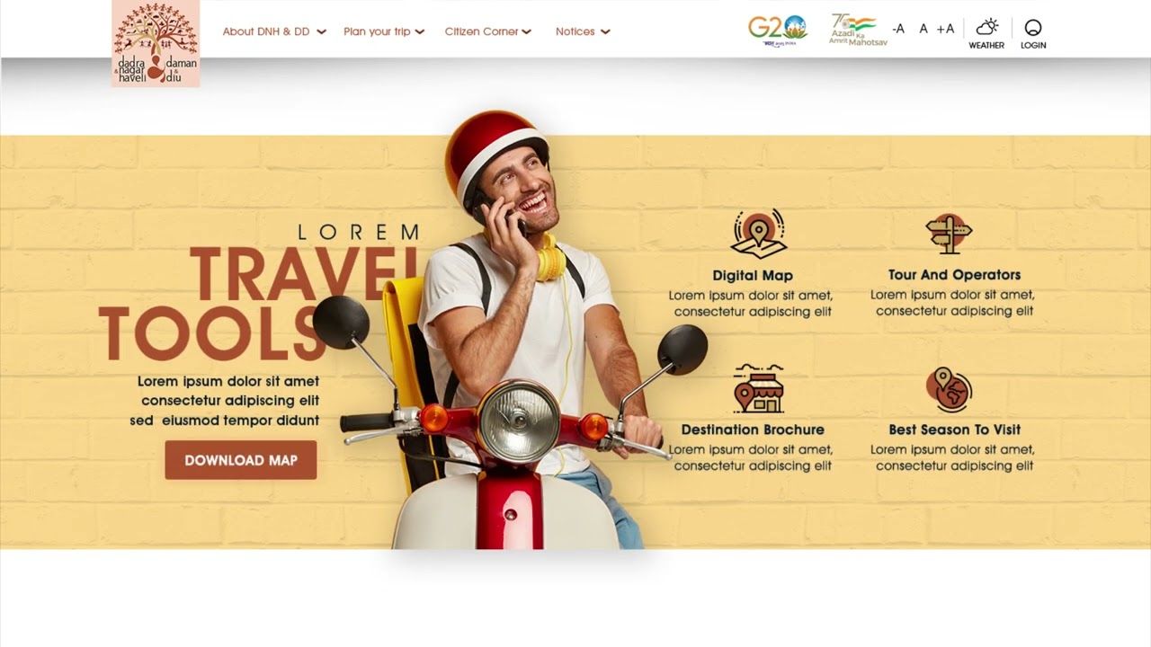 Daman Tourism Website prototype