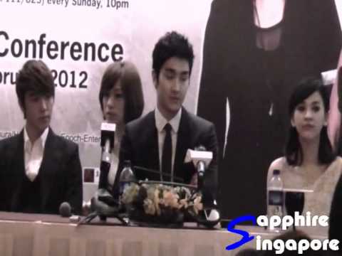 120217 Skip Beat Press Conference Part 2 (DongHae, SiWon & Ivy)