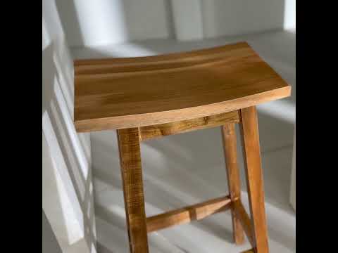 Video Hanotilo - Tabouret de bar en acacia H66cm