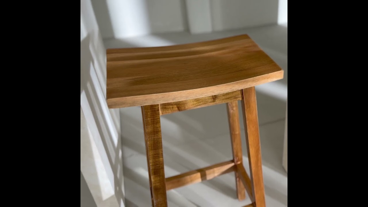 Video Hanotilo - Tabouret de bar en acacia H66cm