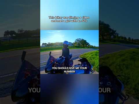 This biker had to race her to get her number (Via: @ZackCalvin) #shorts