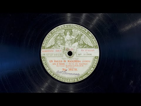 Eri tu che macchiavi 1905 • Mario Sammarco (EMG Mark Xb Oversize Gramophone)