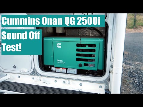 New QUIET RV Generator - Cummins Onan QG2500i. Sound Comparison Testing!!!
