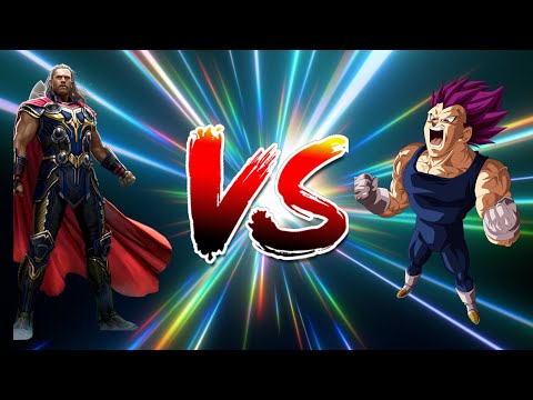 Thor VS Vegeta Power Lines (DBS/Anime War)