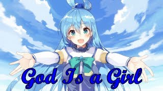 【  Konosuba - Aqua - AMV 】- God Is a Girl ( Remix )