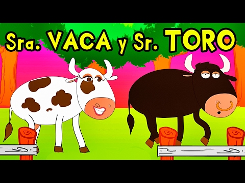 SEÑORA VACA Y SEÑOR TORO - canciones de la granja - Videos para NIños - Lunacreciente