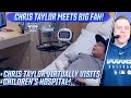 Chris Taylor's Awesome Interaction With Big Fan at LA Children's Hospital