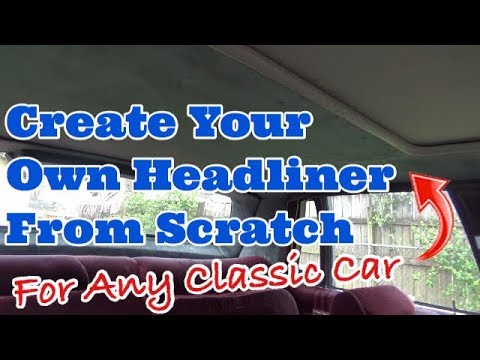 Headliner Replacement Install From Scratch After Sunroof Installation In A Classic Car BOX CHEVY