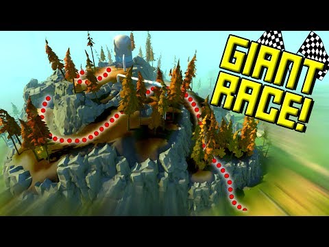 GIANT MARATHON RACE with CUSTOM NEW TERRAIN! - Scrap Mechanic Multiplayer Monday! Ep44
