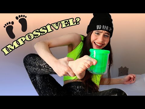 Fiz tudo SÓ com os PÉS! - DESAFIO