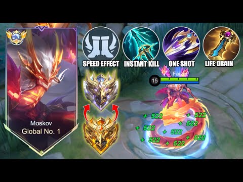 MOSKOV BEST GUIDE TO RANK UP FASTER IN 2025 (ONE SHOT TRICKS) RECOMMENDED BUILD FOR HIGH RANK!!