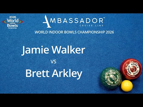 World Indoor Bowls Championship 2026 Jamie Walker vs Brett Arkley - Day 7 Match 4