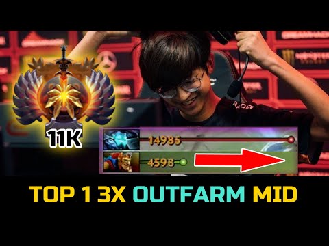 WHEN 23SAVAGE 3X OUTFARMS ENEMY - 11K MMR CRAZY PLAYS STORM SPIRIT DOTA 2