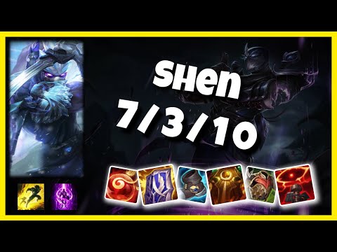 Shen vs Rumble 10.25 Top Lane S11 Challenger Gameplay (7/3/10) - BR