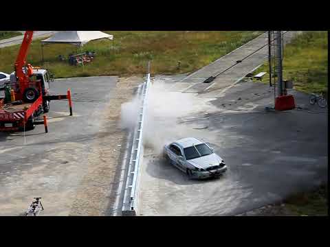 [Bridge Barrier] Vehicle Crush Test (SB4) - Occupant Safety Performance Evaluation (Car)