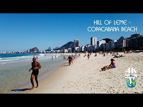 【4K】Walking RIO DE JANEIRO- LEME BEACH - COPACABANA BEACH | august 7th 2020