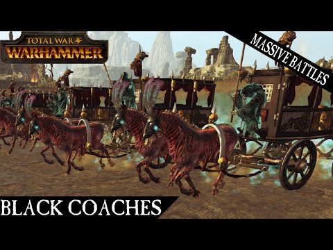 40 Black Coaches! - Massive Battles - Total War: Warhammer