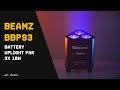 Video: beamZ Bbp93 Foco Led Up-Light con Batería 3 x 10W Rgbw