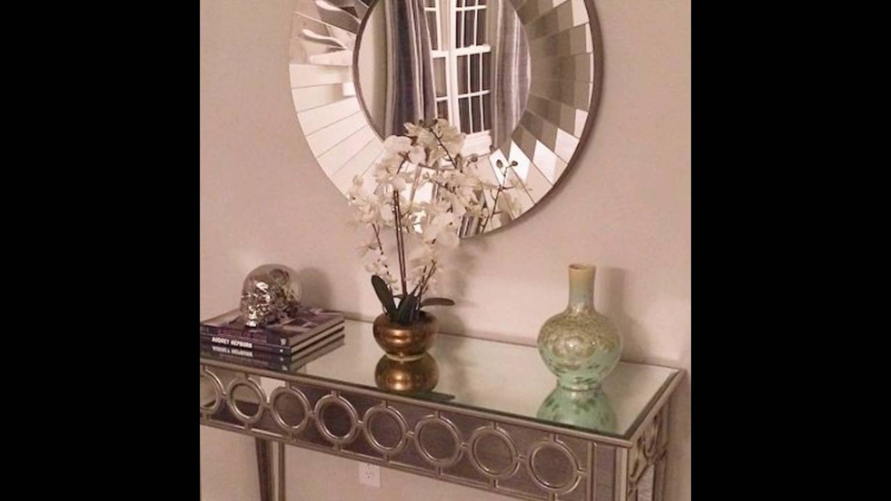 console tables with mirror