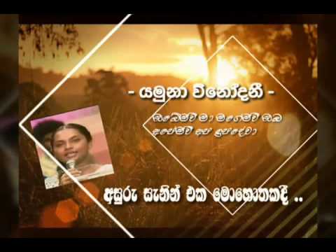 Asuru sanin eka mohotakadi,yamuna vinodani