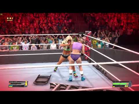 WWE 2K22 2022 - Mandy Rose vs Alexa Bliss TLC match