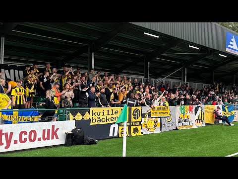 BK Häcken ultras at TNS. Champion league 1st round qualifying