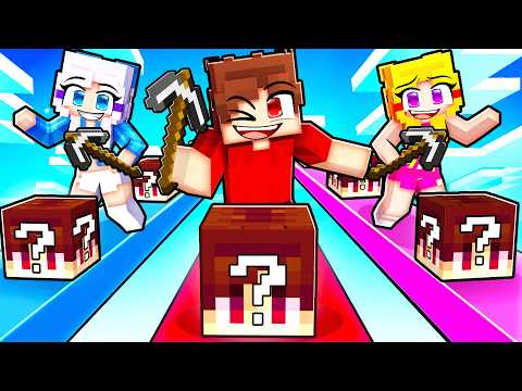 Playing a TECHY LUCKY BLOCK RACE in Minecraft...